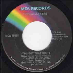 Lynyrd Skynyrd - You Got That Right mp3 album