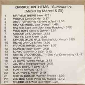 Marvel & Eli - Garage Anthems Summer 2K mp3 album