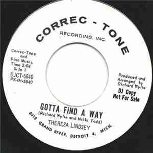 Theresa Lindsey - Gotta Find A Way mp3 album