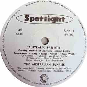 Country Women Of Australia Massed Choirs - Australia Presents mp3 album