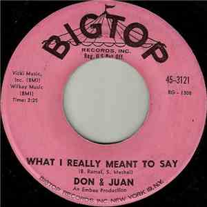 Don & Juan - What I Really Meant To Say mp3 album
