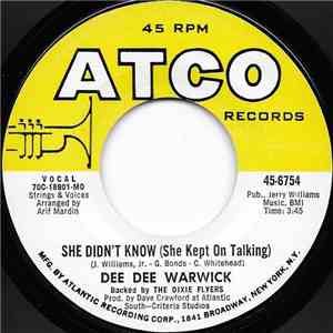 Dee Dee Warwick - She Didn't Know (She Kept On Talking) / Make Love To Me mp3 album