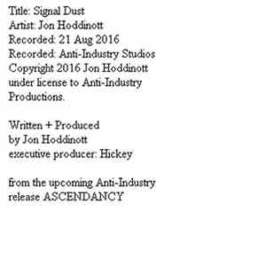 Jon Hoddinott - Signal Dust mp3 album