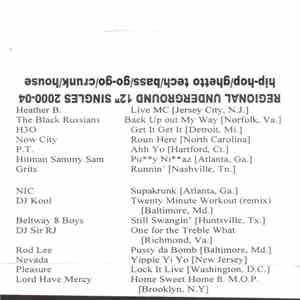 Various - Regional Underground 12" Singles 2000-04 - Hip-hop/Ghetto Tech/Bass/Go-go/Crunk/House mp3 album