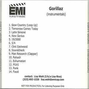 Gorillaz - Gorillaz (Instrumentals) mp3 album