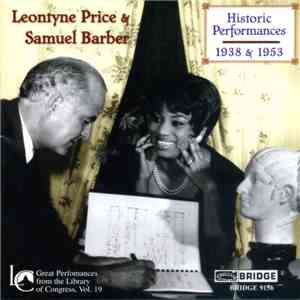 Leontyne Price & Samuel Barber - Historic Performances 1938 & 1953 mp3 album