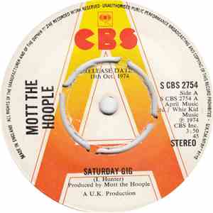 Mott The Hoople - Saturday Gig mp3 album