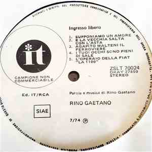 Rino Gaetano - Ingresso Libero mp3 album