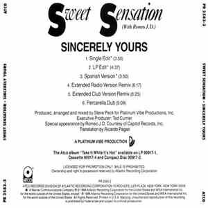 Sweet Sensation With Romeo J.D. - Sincerely Yours mp3 album