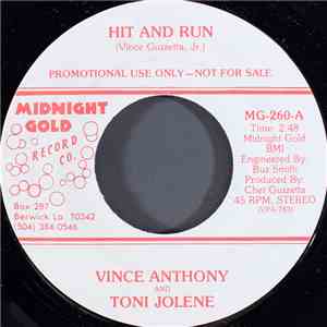 Vince Anthony And Toni Jolene - Hit And Run mp3 album
