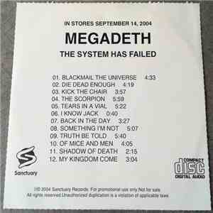 Megadeth - The System Has Failed mp3 album