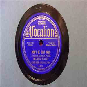 Mildred Bailey - I Can't Face The Music / Don't Be That Way mp3 album