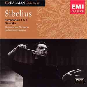 Sibelius, Philharmonia Orchestra, Karajan - Symphonies 4 & 7; Finlandia mp3 album
