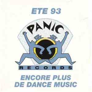 Various - Panic Records Eté 93 - Encore Plus De Dance Music mp3 album