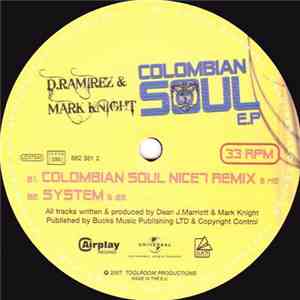 D.Ramirez & Mark Knight - Colombian Soul E.P mp3 album