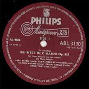 Schubert, Isaac Stern, Alexander Schneider, Milton Katims, Pablo Casals, Paul Tortelier - Quintet In C Major, Op. 163 mp3 album