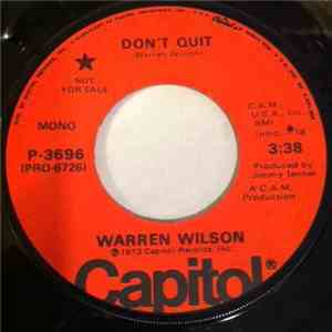 Warren Wilson  - Don't Quit mp3 album