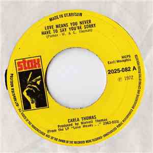 Carla Thomas - Love Means You Never Have To Say You're Sorry / You've Got A Cushion To Fall On mp3 album
