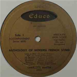 Charlotte Martin  - Anthology Of Modern French Song mp3 album