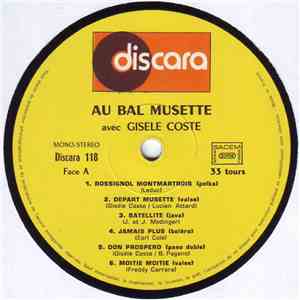 Gisèle Coste - Au Bal Musette Avec Gisele Coste mp3 album