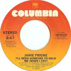 Janie Fricke - I'll Need Someone To Hold Me (When I Cry) mp3 album