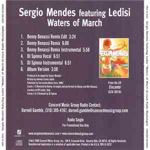 Sergio Mendes Featuring Ledisi - Waters Of March mp3 album