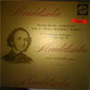 Mendelssohn - Rena Kyriakou - Piano Music (Complete) Vol. I - Songs Without Words - 17 Variations Serieuses in D minor, Op. 54 mp3 album