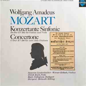 Mozart, Susanne Lautenbacher, Werner Keltsch, Ulrich Koch, Bachcollegium Stuttgart, Helmuth Rilling - Konzertante Sinfonie KV 364 - Concertone KV 190 mp3 album