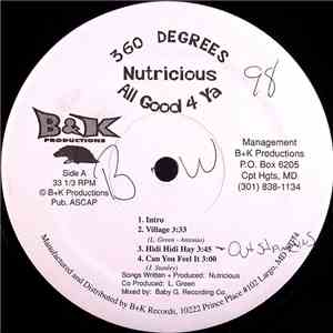 Nutricious - All Good 4 Ya mp3 album
