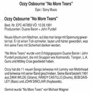 Ozzy Osbourne - No More Tears mp3 album