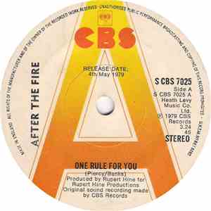 After The Fire - One Rule For You mp3 album