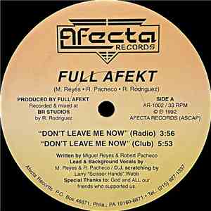 Full Afekt - Don't Leave Me Now / Out Of My Mind mp3 album