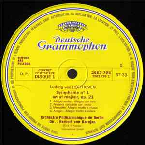 Ludwig van Beethoven / Herbert von Karajan, Orchestre Philharmonique De Berlin - Symphonie No. 1 En Ut Majeur, Op. 21- Symphonie No. 2 En Ré Majeur, Op. 36 mp3 album
