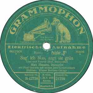 Max Hansen Mit Paul Godwin Mit Seinen Jazz-Symphonikern - Sag' Ich Blau, Sagt Sie Grün / Im Grünen Klee mp3 album
