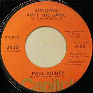 Paul Richey - Sundays Ain't The Same mp3 album