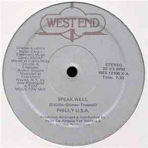 Philly U.S.A. - Speak Well / Instrumentally Speaking mp3 album
