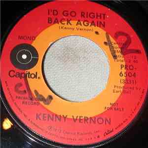 Kenny Vernon - I'd Go Right Back Again mp3 album