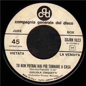 Gigliola Cinquetti - Tu Non Potrai Mai Tornare A Casa mp3 album