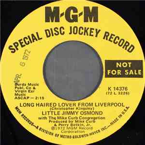Little Jimmy Osmond - Long Haired Lover From Liverpool mp3 album