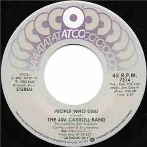 The Jim Carroll Band - People Who Died mp3 album