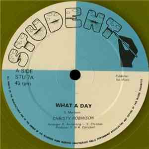 Christy Robinson - What A Day / Where Is My Man mp3 album