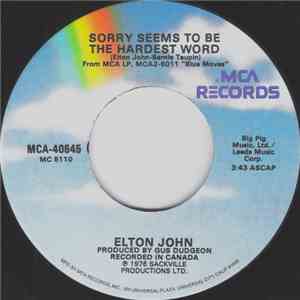 Elton John - Sorry Seems To Be The Hardest Word mp3 album