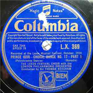 Leeds Festival Chorus With The London Philharmonic Orchestra - Prince Igor Pt 1 & 2 mp3 album