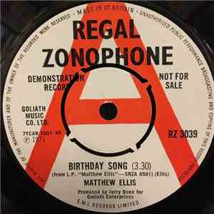 Matthew Ellis - Birthday Song mp3 album