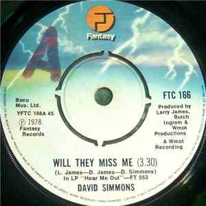 David Simmons  - Will They Miss Me / It's A Shame mp3 album