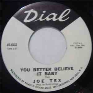Joe Tex - You Better Believe It Baby / I Believe I'm Gonna Make It mp3 album