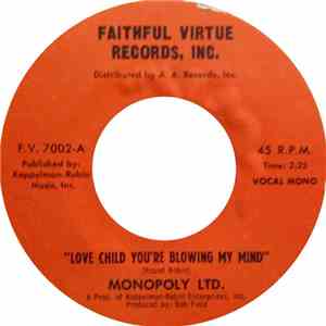 Monopoly Ltd. - Love Child You're Blowing My Mind mp3 album