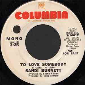 Sandi Burnett - To Love Somebody mp3 album