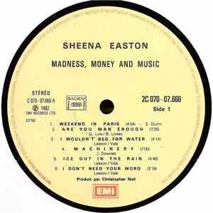 Sheena Easton - Madness, Money And Music mp3 album