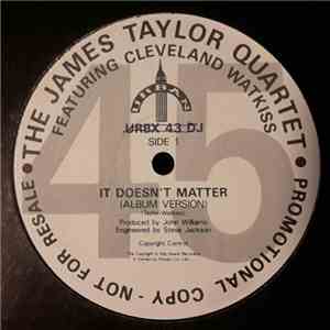 The James Taylor Quartet with Cleveland Watkiss - It Doesn't Matter mp3 album